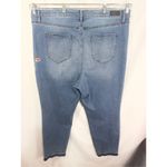 Nicole Miller  Plus Size 20 High Rise Skinny Jeans Floral Embroidered Raw Hem 677 Photo 1