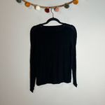 TSE  Italian Yarn black mixed media cashmere sweater Photo 6