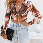 Lumière Mesh crop top Photo 0