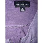 Fortune & Ivy Cute Summer Lightweight Purple Sleeveless Blouse Sz S Photo 2