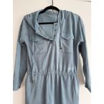 Soft Surroundings  Blue Casual Drawstring Hoodie Dress‎ Size Small Photo 1