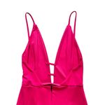 Missguided 🔃 Pink Front Plunge Mini Dress Photo 4