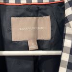 Banana Republic Gingham Blue & White Blazer Photo 3