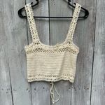 Juniors Sky & Sparrow Crochet Lace Front Cropped Tank Top Size Extra Large Photo 1