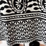 Talbots Monochromatic Elegant Black White Paisley Patterned Dress Size Medium Photo 4