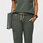 FIGS  Olive Green Track Pants & Joggers Photo 0