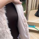 Gap Women’s Blush Pink Faux Fur Vest Size XS Feminine Girly Pockets Barbie Photo 5