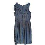 NUE by Shani Size 8 NWT Sleeveless Gunmetal Shaping Corset Midi Dress Flower Gray Photo 3