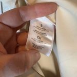 French Connection  Wide Leg Pleated Crepe Pants Cream Size Small Preppy Office Photo 5