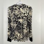 Maven West NWT  Womens Animal Print Super Soft Button-Up Long Sleeve Top small Photo 2