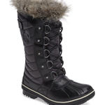 Sorel New Womens Tofino II Faux Fur Waterproof Black Snow Boots Size 6.5 Photo 0