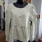 Monki NEW   sage green stripe top Photo 0