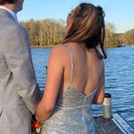 Prom Or Homecoming Dress Silver Size M Photo 1