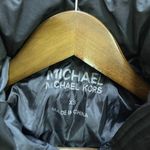 Michael Kors NWOT  Quilted Women Long Puffer Coat w/ Fur Hoodie Black Size XS Photo 8