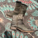 Treasure & Bond Distressed Faded Black Moto Ankle Boots Photo 2