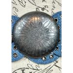 8 Other Reasons  Montana Stallion Belt Studded Blue Denim 43" Photo 11