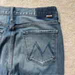 Mother Superior The Trickster Skimp Fray Thrill Seeker Jeans High Rise Straight Blue Size 28 Photo 7