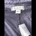 PJ Harlow‎ Dena Ribbed Jogger Pant with Satin Drawstring XS Black Photo 2