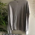 prAna grey v-neck knit lightweight sweater long sleeve Photo 1