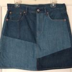 Levi’s Two-Tone Denim Skirt Photo 0