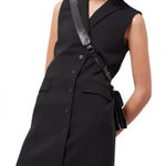 The Kooples Black Mini Sleeveless Blazer Dress(Size Small) Photo 0