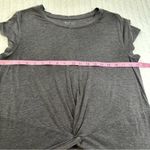 Athleta   Essence Twist Tee Top Size M Heather Gray Short Sleeve 
Sleeves Size M Photo 4