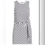 ATM Anthony Thomas Melillo | Black and White Tie Front Jersey Twist Dress | XS Photo 5