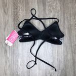 Hula Honey  Women's Black Multi Just Another Brick Printed Bikini Swim Top sz S Photo 3