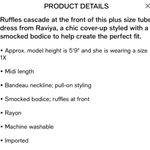 Raviya $48 NWT Green Plus Size Tube Dress Cover Photo 3