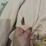 CRUSH. Cashmere Ribbed Knit Wrap Sweater Light Pink Size 2 Light Weight See Pics Photo 2