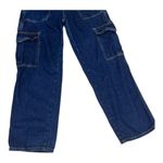 Simple Society  Blue Denim Carpenter Jeans 3/26 Wide Leg Mid-Rise Women Juniors Photo 3