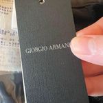 Giorgio Armani Womens Silk Rayon Blend Wide Leg Pants Black Velvet NWT Size 46 Photo 9