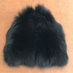💥Black Fox Fur Collar Size undefined Photo 4