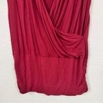 City Chic  Refinity Maroon Wrap Front Tunic Blouse Womens L Sleeveless Top Photo 1