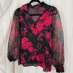 White House | Black Market  Women’s Small Crushed Velvet Top Blouse Photo 0