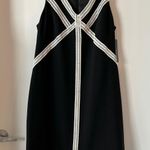 Maggy London Black Crochet Sheath Sleeveless Dress Size 14 NWT Photo 1