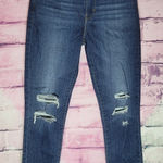 Levi's  721 HIGH RISE SKINNY DARK WASH DISTRESSED JEANS 27 Photo 0