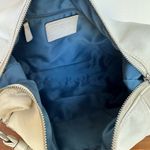 Coach White Leather Shoulder Bag with Silver Hardware Chain Detail Photo 14