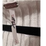 Free People  Emmaline Cable Knit White Mini Dress L Photo 6