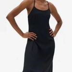 Everlane  Black The Japanese‎ Goweave Cross Back Midi Dress Photo 0