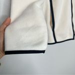 Bob Mackie Wearable Art Cream Black Fleece Embroidered Full Zip Jacket Coat Vtg Photo 4