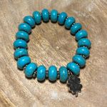 Lucky Brand  Faux Turquoise Beaded Stretchy Bracelet Photo 1