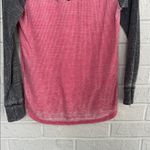 Harley Davidson Pink and Gray Long Sleeve Henley Size M Photo 5