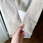Jenni Kayne  Cashmere Thermal Crewneck Oatmeal Small GUC Photo 4