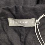 Everlane NWT  Black Linen Short Sleeve Notch Shirt Pockets Button Up Shirt M Photo 3
