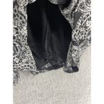 Nectar Clothing  Women's Romper Black Shorts Small Long Sleeve Sheer Surplice Photo 5