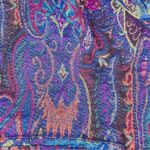 Coldwater Creek  metallic threads paisley jacket / blazer coat petite large shiny Photo 2