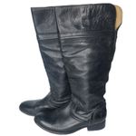 Frye Melissa Trapunto Pebbled Leather Pull On Riding Tall Boot Size 6.5 Photo 2