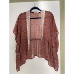 Jolt  Crochet Trim Kimono, Size Small Photo 1