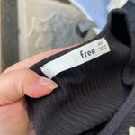 Wilfred  FREE BLACK RIBBED LONG SLEEVE SHIRT Photo 2